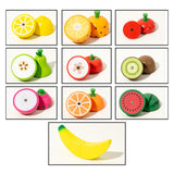 Maxbell Cutting Play Pretend Food Kitchen Accessories for Boy Girl Ages 3+ Years Old