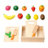 Maxbell Cutting Play Pretend Food Kitchen Accessories for Boy Girl Ages 3+ Years Old