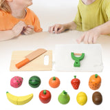 Maxbell Cutting Play Pretend Food Kitchen Accessories for Boy Girl Ages 3+ Years Old