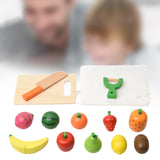 Maxbell Cutting Play Pretend Food Kitchen Accessories for Boy Girl Ages 3+ Years Old