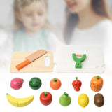 Maxbell Cutting Play Pretend Food Kitchen Accessories for Boy Girl Ages 3+ Years Old
