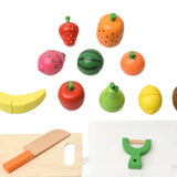 Maxbell Cutting Play Pretend Food Kitchen Accessories for Boy Girl Ages 3+ Years Old