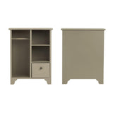 Maxbell 1/12 Dollhouse Furniture Wood Wardrobe Handmade Decoration Opening Accessory Gray Green