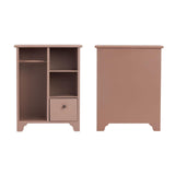 Maxbell 1/12 Dollhouse Furniture Wood Wardrobe Handmade Decoration Opening Accessory Pink