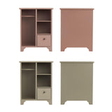 Maxbell 1/12 Dollhouse Furniture Wood Wardrobe Handmade Decoration Opening Accessory Pink