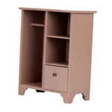 Maxbell 1/12 Dollhouse Furniture Wood Wardrobe Handmade Decoration Opening Accessory Pink