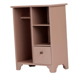 Maxbell 1/12 Dollhouse Furniture Wood Wardrobe Handmade Decoration Opening Accessory Pink