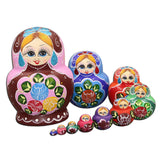 Maxbell 10 Pieces Russian Nesting Doll Matryoshka Doll for Tabletop Home Collectible