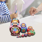 Maxbell 10 Pieces Russian Nesting Doll Matryoshka Doll for Tabletop Home Collectible