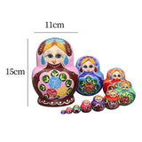 Maxbell 10 Pieces Russian Nesting Doll Matryoshka Doll for Tabletop Home Collectible