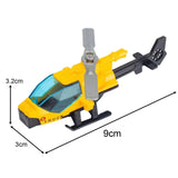 Maxbell Diecast Alloy Helicopter Ornament for Kids Adults Birthday Gift Airplane Toy yellow