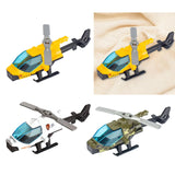 Maxbell Diecast Alloy Helicopter Ornament for Kids Adults Birthday Gift Airplane Toy yellow