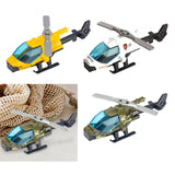 Maxbell Diecast Alloy Helicopter Ornament for Kids Adults Birthday Gift Airplane Toy yellow