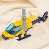 Maxbell Diecast Alloy Helicopter Ornament for Kids Adults Birthday Gift Airplane Toy yellow