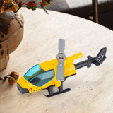 Maxbell Diecast Alloy Helicopter Ornament for Kids Adults Birthday Gift Airplane Toy yellow