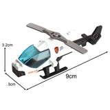 Maxbell Diecast Alloy Helicopter Ornament for Kids Adults Birthday Gift Airplane Toy white