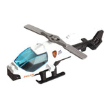 Maxbell Diecast Alloy Helicopter Ornament for Kids Adults Birthday Gift Airplane Toy white