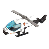 Maxbell Diecast Alloy Helicopter Ornament for Kids Adults Birthday Gift Airplane Toy white