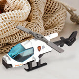 Maxbell Diecast Alloy Helicopter Ornament for Kids Adults Birthday Gift Airplane Toy white
