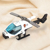 Maxbell Diecast Alloy Helicopter Ornament for Kids Adults Birthday Gift Airplane Toy white