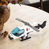 Maxbell Diecast Alloy Helicopter Ornament for Kids Adults Birthday Gift Airplane Toy white