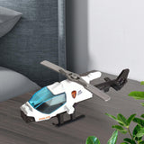 Maxbell Diecast Alloy Helicopter Ornament for Kids Adults Birthday Gift Airplane Toy white