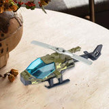 Maxbell Diecast Alloy Helicopter Ornament for Kids Adults Birthday Gift Airplane Toy green