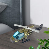 Maxbell Diecast Alloy Helicopter Ornament for Kids Adults Birthday Gift Airplane Toy green