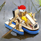 Maxbell Mini Boat Model Kits Self Assembly Brain Teaser Building Model Toy Kids Gift