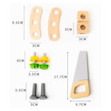 Maxbell Kids Tool Belt Educational Toy Wood Toy Set for Children Birthday Gifts Kids