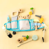 Maxbell Kids Tool Belt Educational Toy Wood Toy Set for Children Birthday Gifts Kids