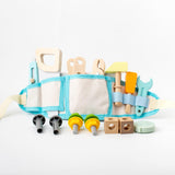 Maxbell Kids Tool Belt Educational Toy Wood Toy Set for Children Birthday Gifts Kids