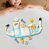 Maxbell Kids Tool Belt Educational Toy Wood Toy Set for Children Birthday Gifts Kids