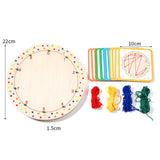 Maxbell Kids Lacing Threading Toy Preschool Learning Shape Lacing Projects for Kids