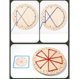 Maxbell Kids Lacing Threading Toy Preschool Learning Shape Lacing Projects for Kids