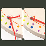 Maxbell Kids Lacing Threading Toy Preschool Learning Shape Lacing Projects for Kids