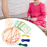 Maxbell Kids Lacing Threading Toy Preschool Learning Shape Lacing Projects for Kids