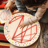 Maxbell Kids Lacing Threading Toy Preschool Learning Shape Lacing Projects for Kids