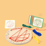 Maxbell Kids Lacing Threading Toy Preschool Learning Shape Lacing Projects for Kids