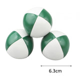 Maxbell 3x Toss Ball Funny Portable Juggle Balls for Training Backyard Entertainment green and white