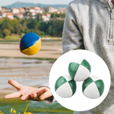 Maxbell 3x Toss Ball Funny Portable Juggle Balls for Training Backyard Entertainment green and white