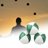 Maxbell 3x Toss Ball Funny Portable Juggle Balls for Training Backyard Entertainment green and white