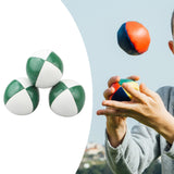 Maxbell 3x Toss Ball Funny Portable Juggle Balls for Training Backyard Entertainment green and white