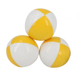 Maxbell 3x Toss Ball Funny Portable Juggle Balls for Training Backyard Entertainment yellow and white