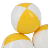 Maxbell 3x Toss Ball Funny Portable Juggle Balls for Training Backyard Entertainment yellow and white