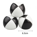 Maxbell 3x Toss Ball Funny Portable Juggle Balls for Training Backyard Entertainment black and white
