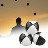 Maxbell 3x Toss Ball Funny Portable Juggle Balls for Training Backyard Entertainment black and white