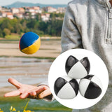 Maxbell 3x Toss Ball Funny Portable Juggle Balls for Training Backyard Entertainment black and white