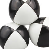 Maxbell 3x Toss Ball Funny Portable Juggle Balls for Training Backyard Entertainment black and white