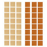 Maxbell 48 Pieces 1/12 Scale Dollhouse Flooring Bedroom Ornaments Wooden Floor Tiles
